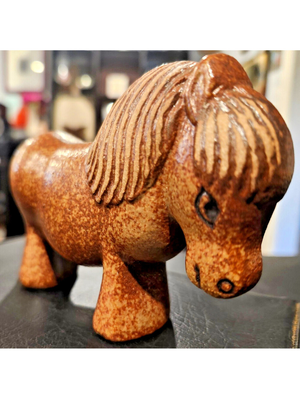 Vintage Lisa Larson Pony Horse Figurine Lilla Skansen Gustavsberg Sweden 1978